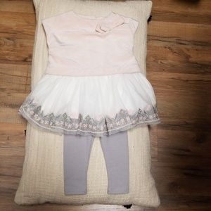 Max Studio 0-3 month Dress and Leggings